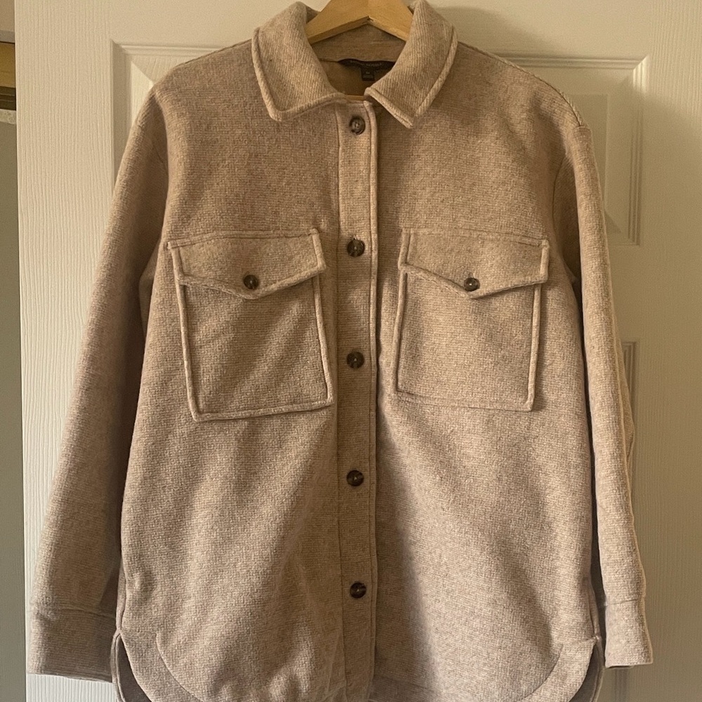 Banana Republic Shacket in Tan